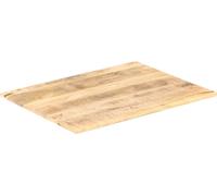 vidaXL Plateau de table en bois massif Mango 15-16 mm 80x70 cm