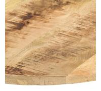 vidaXL Plateau de table en bois massif Mango rond 15-16 mm 50 cm