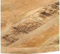 vidaXL Plateau de table en bois massif Mango rond 25-27 mm 60 cm