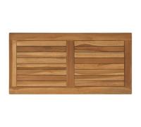 vidaXL Plateau de Table Rectangulaire Bois de Teck Massif Naturel, Plateaux de Table de Cuisine Moderne, en Teck, Marron Solide, Parfaits pour Repas, Bureaux, mobilier décontracté