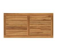 vidaXL Plateau de Table Rectangulaire Bois de Teck Massif Naturel, Plateaux de Table de Cuisine Moderne, en Teck, Marron Solide, Parfaits pour Repas, Bureaux, mobilier décontracté