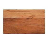 vidaXL Plateau de table rectangulaire en bois massif pour table de bar, table d'appoint, table de salle à manger, plateau de rechange, 60 x 30 x 2,5 cm, bois d'acacia