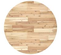 vidaXL Plateau de table Rond Ø80x2 cm Bois massif Acacia
