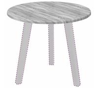 vidaXL Plateau de Table Sonoma Gris Ø 50 x 1,5 cm Bois d'ingénierie, Table Ronde Moderne, Bois Solide, Design Minimaliste, Surfaces personnalisées pour Meubles contemporains
