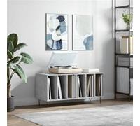 vidaXL Armoire à disques gris béton 100x38x48 cm bois d'ingénierie 831752