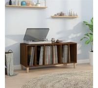 Vidaxl Armoire À Disques Chêne Marron 100x38x48 Cm Bois D'ingénierie Marron