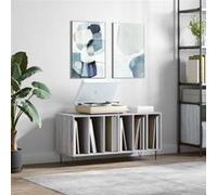 Vidaxl Armoire À Disques Sonoma Gris 100x38x48 Cm Bois D'ingénierie Gris