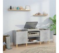 vidaXL Platenkast 121x38x48 cm bewerkt hout betongrijs831929 Gris G