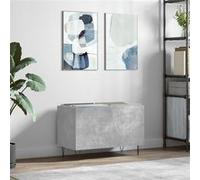 vidaXL Platenkast 74,5x38x48 cm bewerkt hout betongrijs831728 Gris G