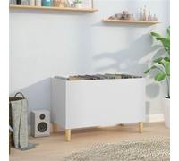 Platenkast 74,5x38x48 cm bewerkt hout wit831957