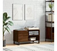 vidaXL Armoire à disques chêne marron 85x38x48 cm bois d'ingénierie 831715