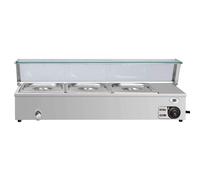 Vidaxl Plats De Réchaud Argenté Acier Inoxydable