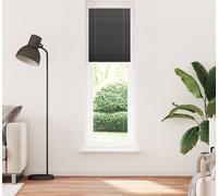 vidaXL Plissé noir 55x200 cm Largeur du tissu 54,4 cm Polyester