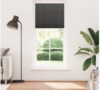 vidaXL Plissé noir 95x200 cm Largeur du tissu 94,4 cm Polyester