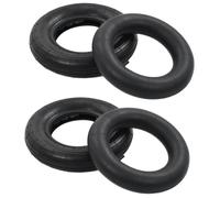 Pneu de brouette et chambre à air 4 pcs 3.50 8 4PR Caoutchouc Noir G