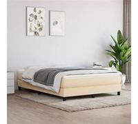 Matelas de lit à ressorts ensachés Crème 160x200x20 cm Tissu vidaXL