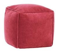 vidaXL Pouf Velours de coton 40x40x40 cm rose Rose
