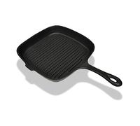 vidaXL Poêle grille en fonte 24 x 23 cm Noir