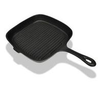 vidaXL Poêle grille en fonte 24 x 23 cm Noir