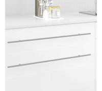 vidaXL Poignée de cabinet 12 pcs Argenté 800 mm Acier inoxydable, Autres solutions circulaires durables, design moderne pour des applications polyvalentes, parfait pour la maison, le bureau ou l'extér