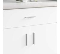 vidaXL Poignée Uni 828 pcs Argenté 105.7 x 7.4 x 15.5 mm Aluminium