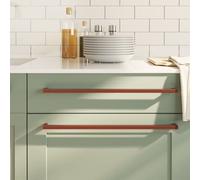 vidaXL Poignées d'armoire 10 pcs bronze 480 mm acier inoxydable