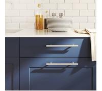 vidaXL Poignées d'Armoire 10 pcs, Poignées de Placard, Poignées de Commode Cuisine Maison Intérieur, Argenté 160 mm Acier 155351