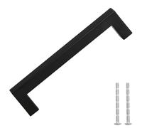 vidaXL Poignées d'armoire 10 pcs noir 128 mm acier inoxydable