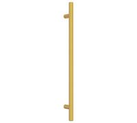 vidaXL Poignées d'armoire 10 pièces avec vis – pour porte et tiroir 224 mm acier inoxydable doré
