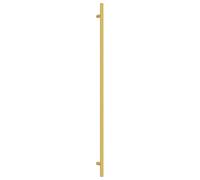 vidaXL Poignées d'Armoire 10 pcs, Poignées de Porte avec Vis, Poignées de Tiroir pour Placards Buffets Casiers Caisses, Doré 480 mm Acier Inoxydable