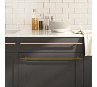 vidaXL Poignées d'armoire 20 pcs doré 480 mm acier inoxydable