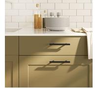 vidaXL Poignées d'Armoire 20 pcs, Poignées de Porte avec Vis, Poignées de Tiroir pour Placards Buffets Casiers Caisses, Noir 3203604