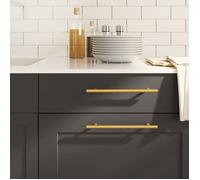 vidaXL Poignées d'Armoire 20 pcs, Poignées de Porte avec Vis, Poignées de Tiroir pour Placards Buffets Casiers Caisses, Doré