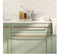 vidaXL Poignées d'armoire 5 pièces bronze 480 mm acier inoxydable