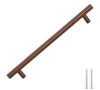 vidaXL Poignées d'armoire en T 5 pièces Bronze 192 mm Acier inoxydable