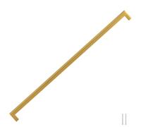 vidaXL Poignées d'Armoire 5 pcs, Poignées de Placard, Poignées en Forme de T Cuisine Maison Intérieur, Doré 480 mm Acier 155395