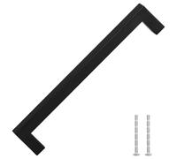 vidaXL Poignées d'armoire 5 pcs noir 192 mm acier inoxydable