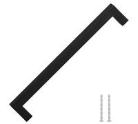 vidaXL Poignées d'armoire en T 5 pièces Acier Noir 224 mm - Pour cuisine/intérieur 155401
