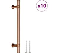 vidaXL Poignées de meubles 10 pcs. Bronzes 128 mm Acier inoxydable