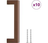 vidaXL Poignées de meubles 10 pcs. Bronzes 128 mm Acier inoxydable