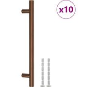 vidaXL Poignées de meubles 10 pcs. Bronzes 160 mm acier inoxydable
