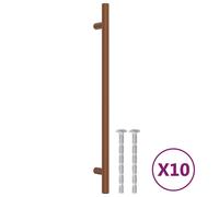 vidaXL Poignées de meubles 10 pcs. Bronzes 224 mm Acier inoxydable