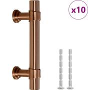 vidaXL Poignées de meubles 10 pcs. Bronzes 64 mm Acier inoxydable