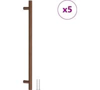 vidaXL Poignées de meubles 5 pcs. Bronzes 320 mm Acier inoxydable
