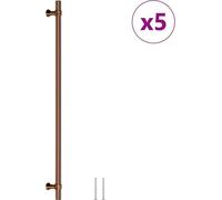 vidaXL Poignées de meubles 5 pcs. Bronzes 320 mm Acier inoxydable