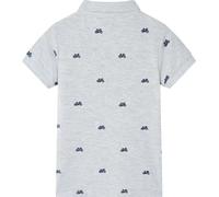 vidaXL Polo pour enfants Gris Mélange 116