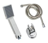 vidaXL Pomme de douche à main avec tuyau de 1,5 m Chrome Gris G