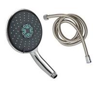 vidaXL Pomme de douche multifonctionnelle à main et tuyau 1,5 m Chrome Gris G