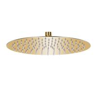 vidaXL Pomme de douche pluie Acier inoxydable 30 cm Ronde Doré