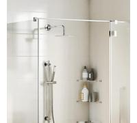 vidaXL Pomme de douche pluie acier inoxydable 304 25 cm ronde, pommeau de douche à effet pluie, pommeau de bain, pièce de douche